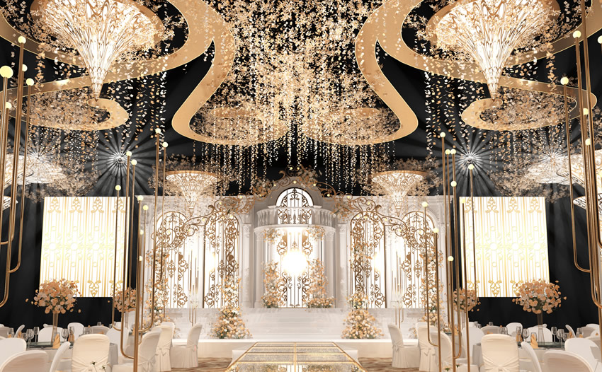 龙湾花木兰喜事汇金色大厅效果展示